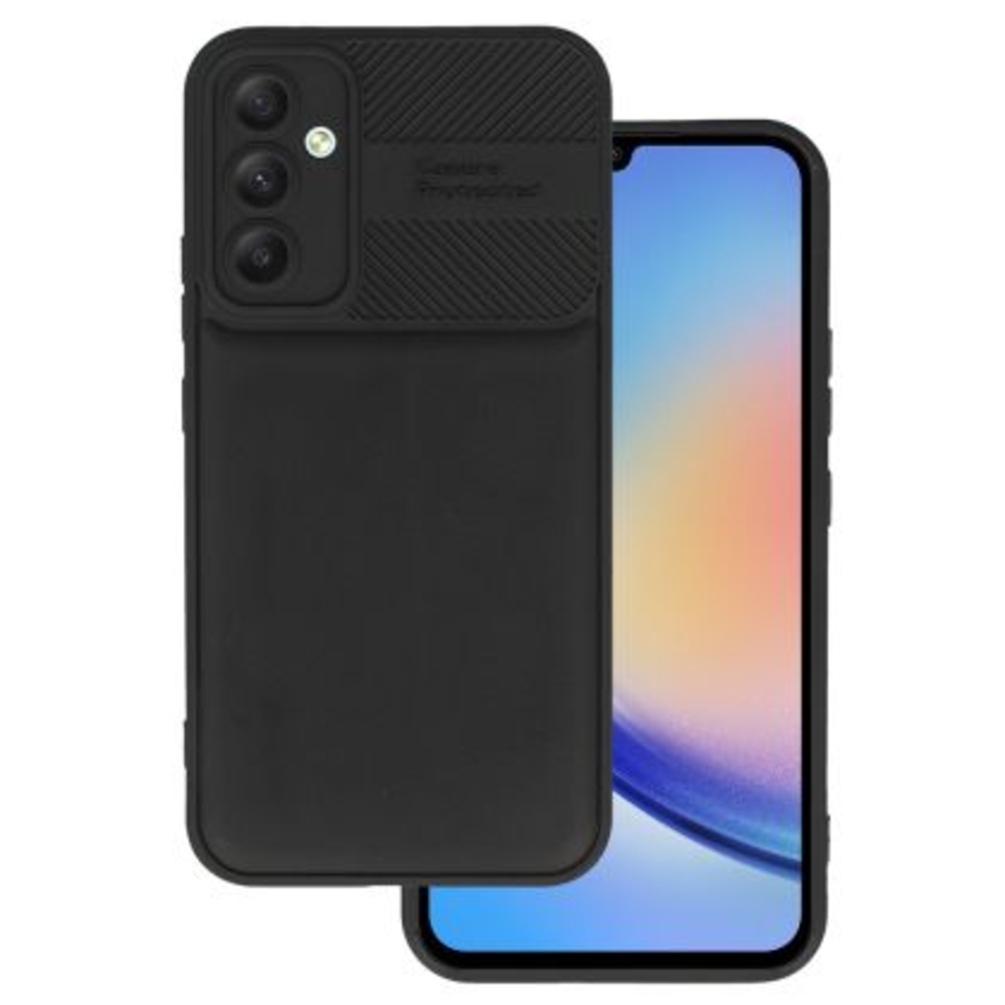 Кейс Camera Protected за Samsung Galaxy A34 5G, Черен