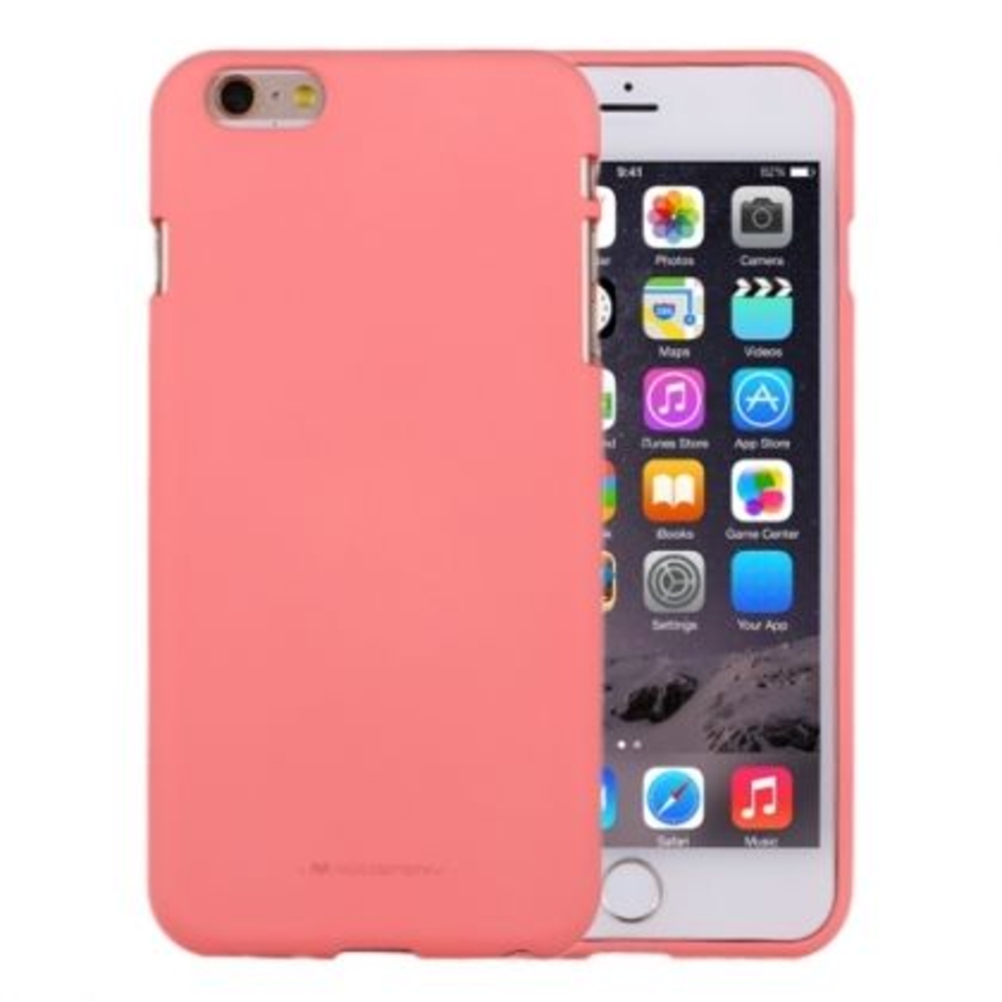Луксозен гръб Mercury Goospery Soft Feeling за IPhone 6/6S, Розов