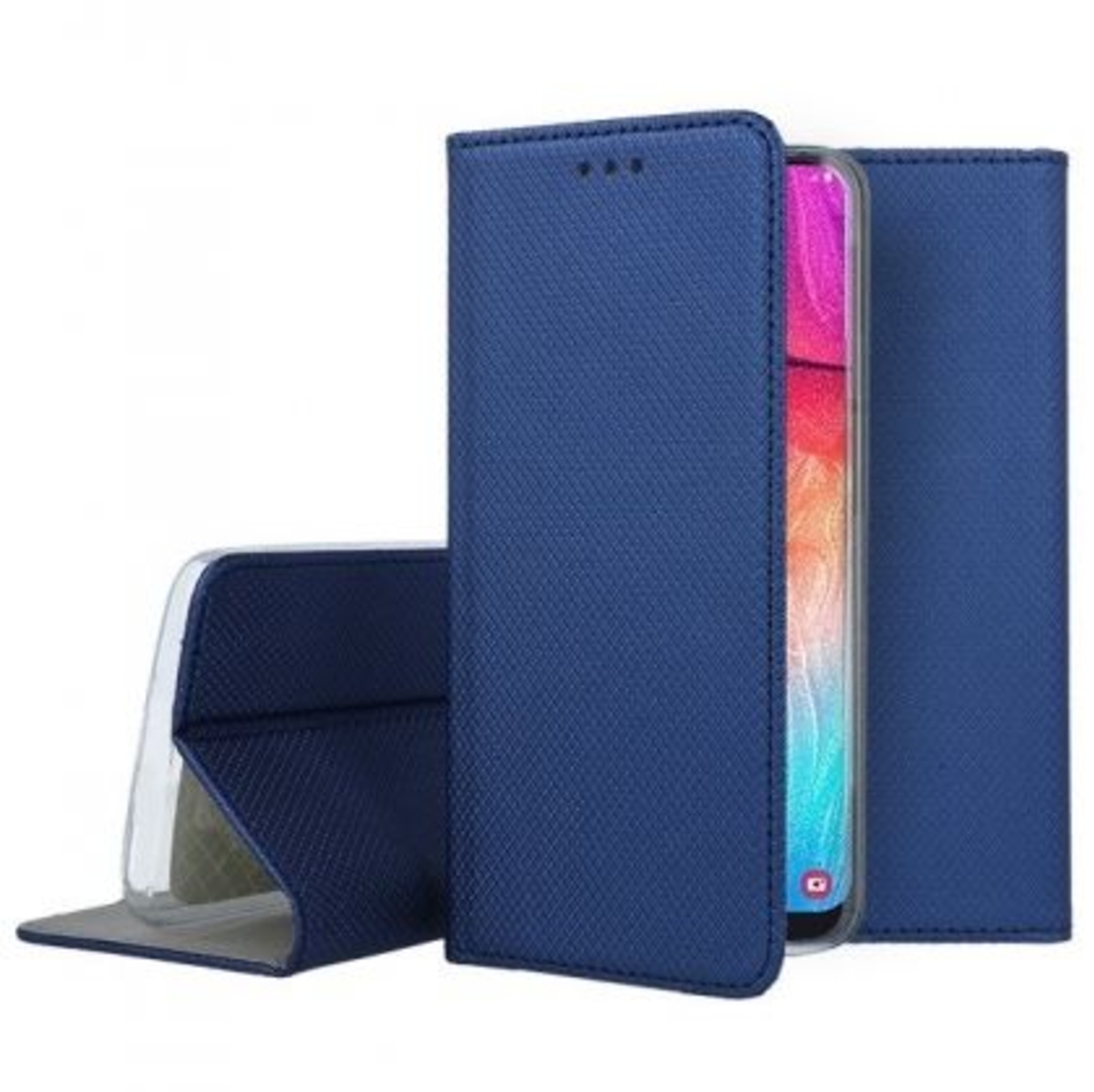 Кожен калъф Flip Book Smart за Samsung A505 Galaxy A50, Син