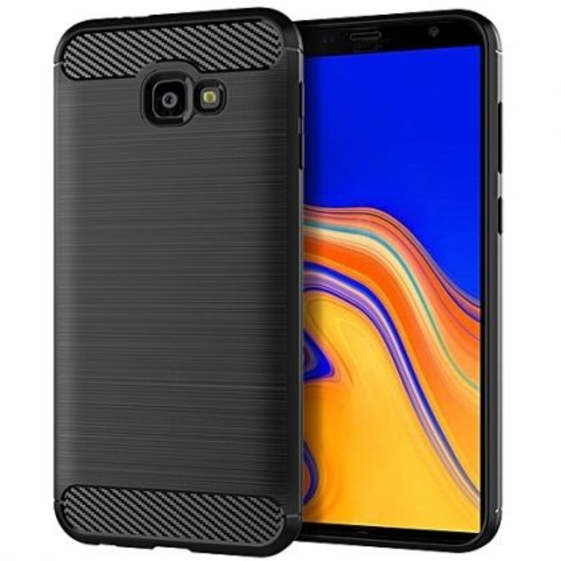 Anti Shock гръб Carbon за Samsung J415 Galaxy J4 Plus, Черен