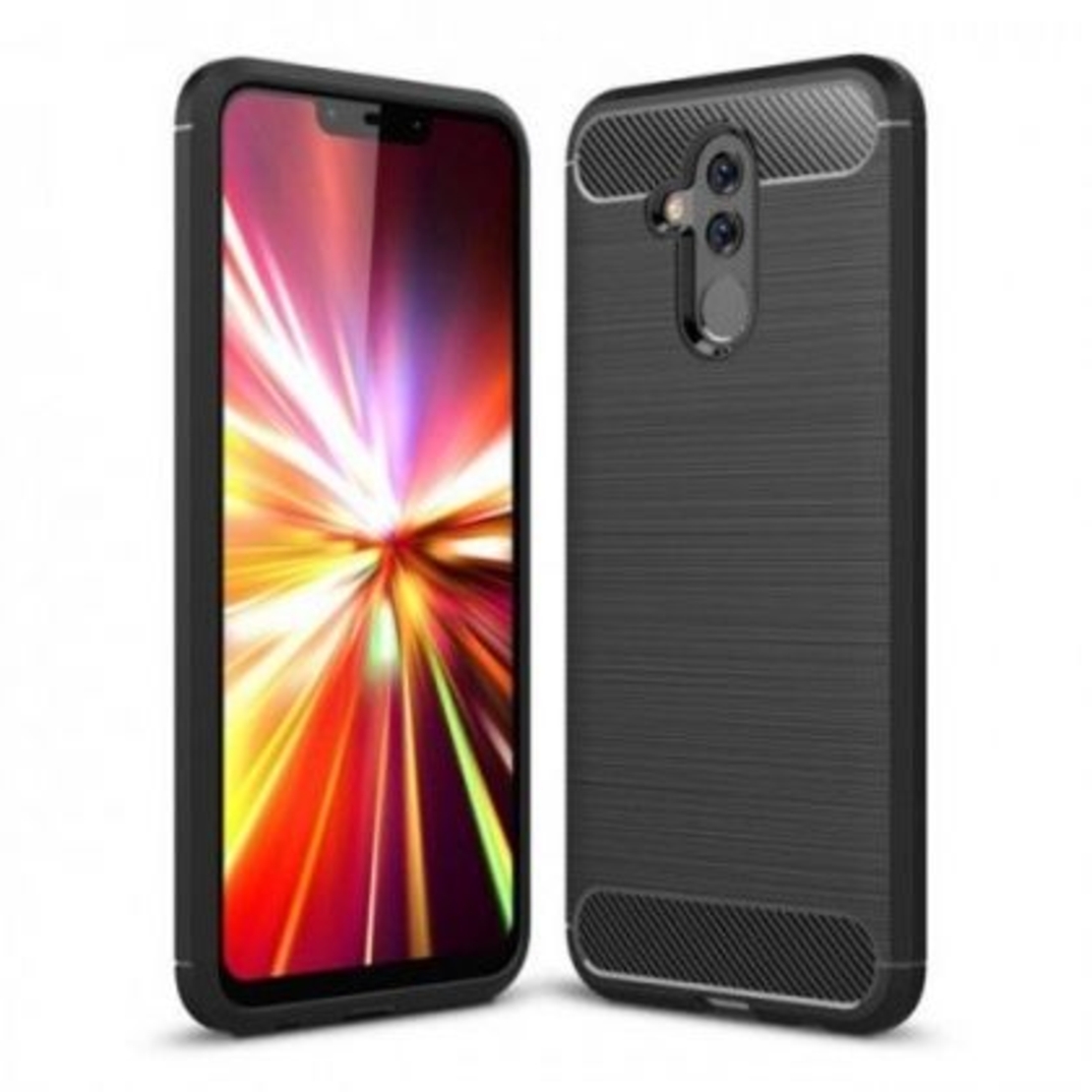 Anti Shock гръб Carbon за Huawei Mate 20 Lite, Черен
