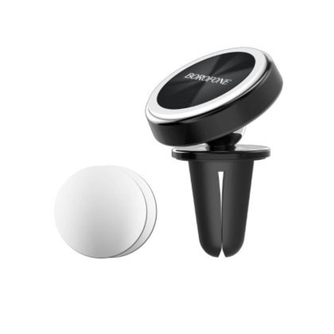 Стойка за автомобил Borofone, BH6 Platinum magnetic air vent mount, с магнит, за въздухоотвод, Черна