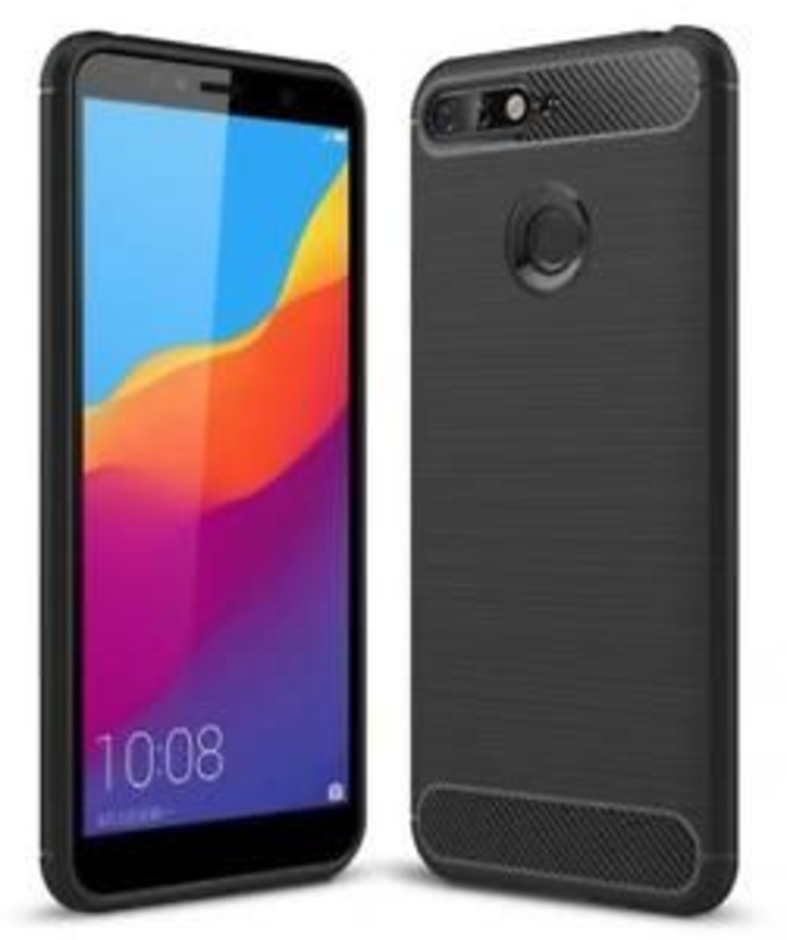Anti Shock гръб Carbon за Huawei Y6 2018/Y6 Prime 2018, Черен