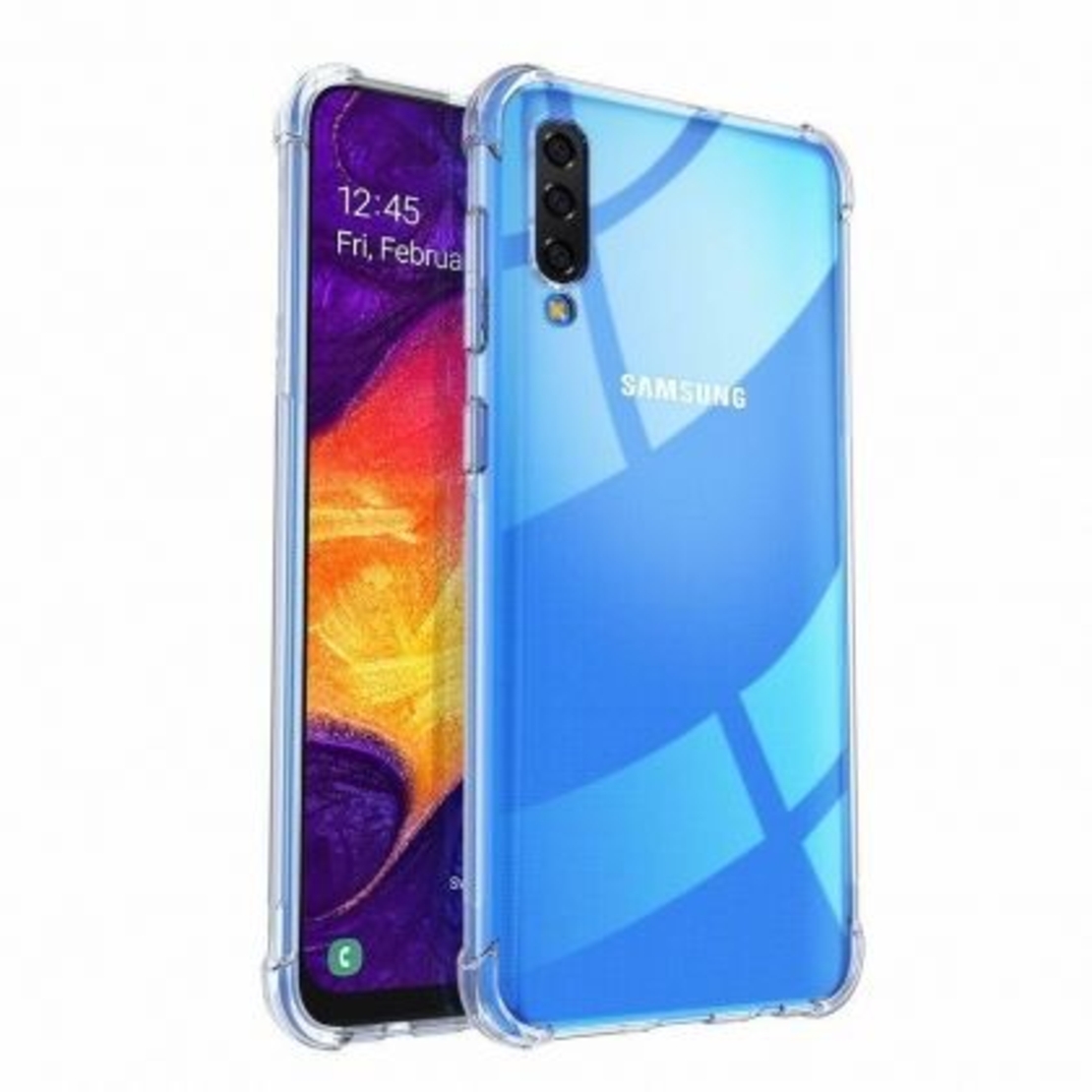 Anti Shock силиконов гръб за Samsung A505 Galaxy A50, Прозрачен