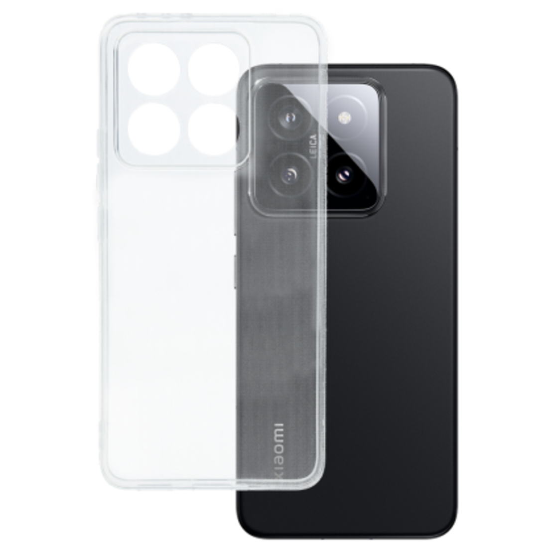 Силиконов кейс Perfect 2mm, за Xiaomi 14T, Защита около камерата, Прозрачен