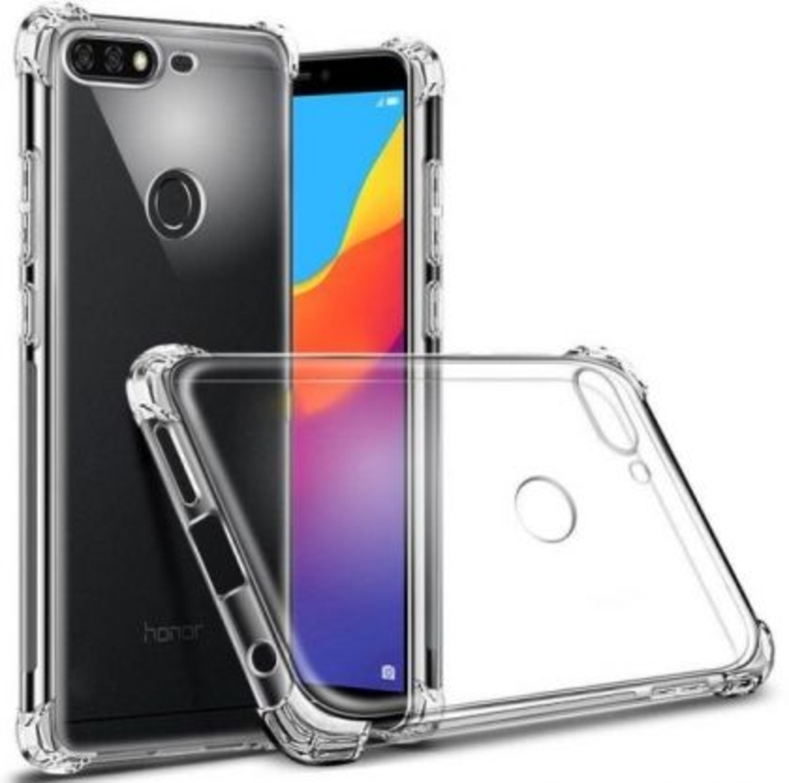 Anti Shock силиконов гръб за Huawei Y7 Prime 2018, Прозрачен
