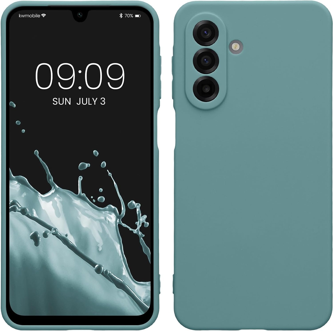 Кейс Silicone Lite за Samsung Galaxy A37 5G, Защита около камерата, Зелен
