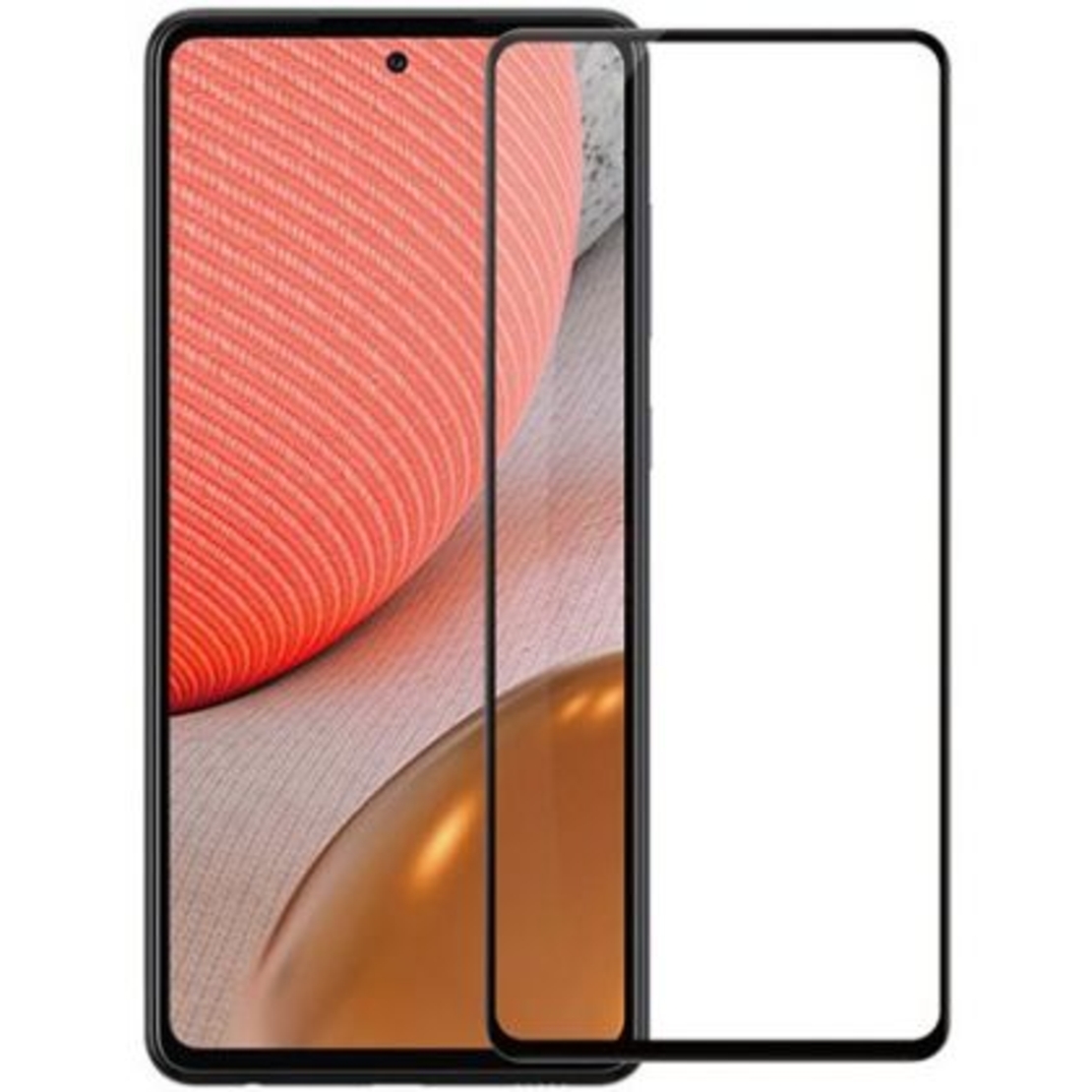 9D Стъклен протектор Smart Glass, Full Glue Cover, за Samsung Galaxy A72 4G/5G, Черен