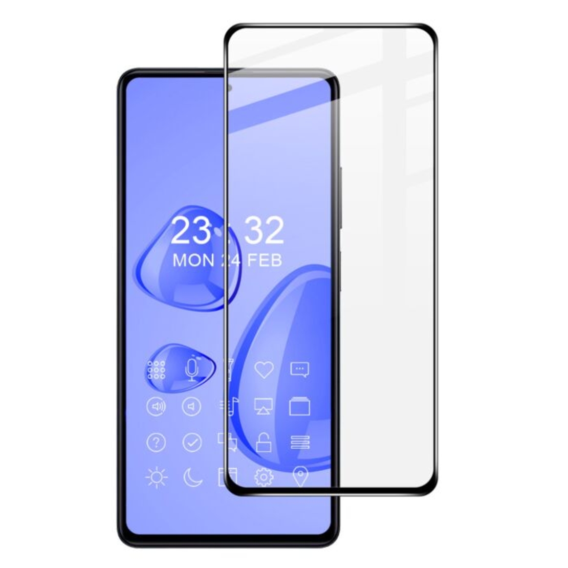 Стъклен протектор MyScreen за Xiaomi Redmi Note 14 Diamond Glass Edge Full Glue Cover, Черен