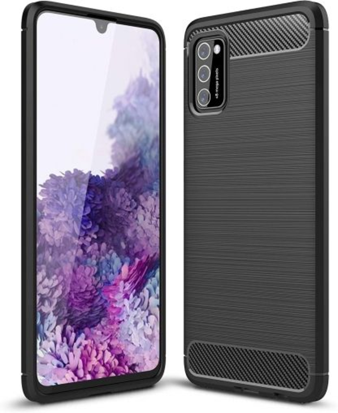 Anti Shock гръб Carbon за Samsung A415 Galaxy A41, Черен