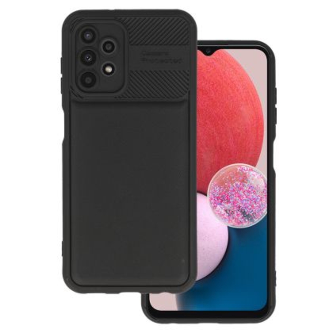 Кейс Camera Protected за Samsung Galaxy A13 4G, Черен