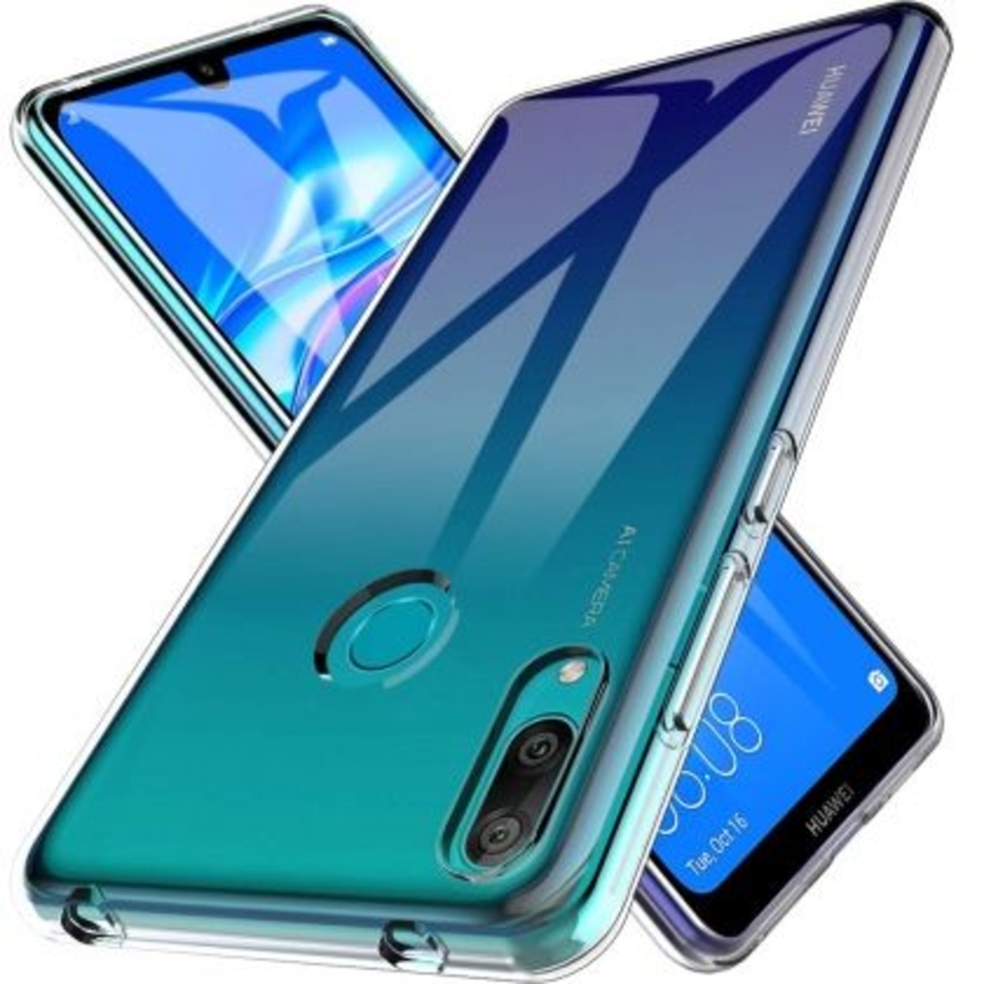 Ултра тънък силиконов гръб за Huawei Y7 2019, Прозрачен
