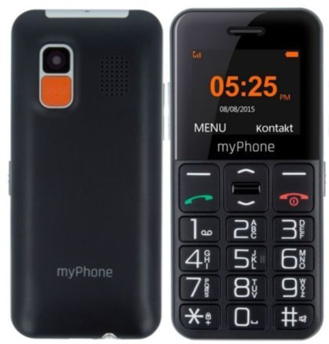 Мобилен телефон MyPhone Halo Easy, Черен