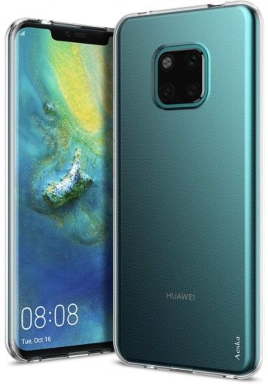 Ултра тънък силиконов гръб за Huawei Mate 20 Pro, Прозрачен