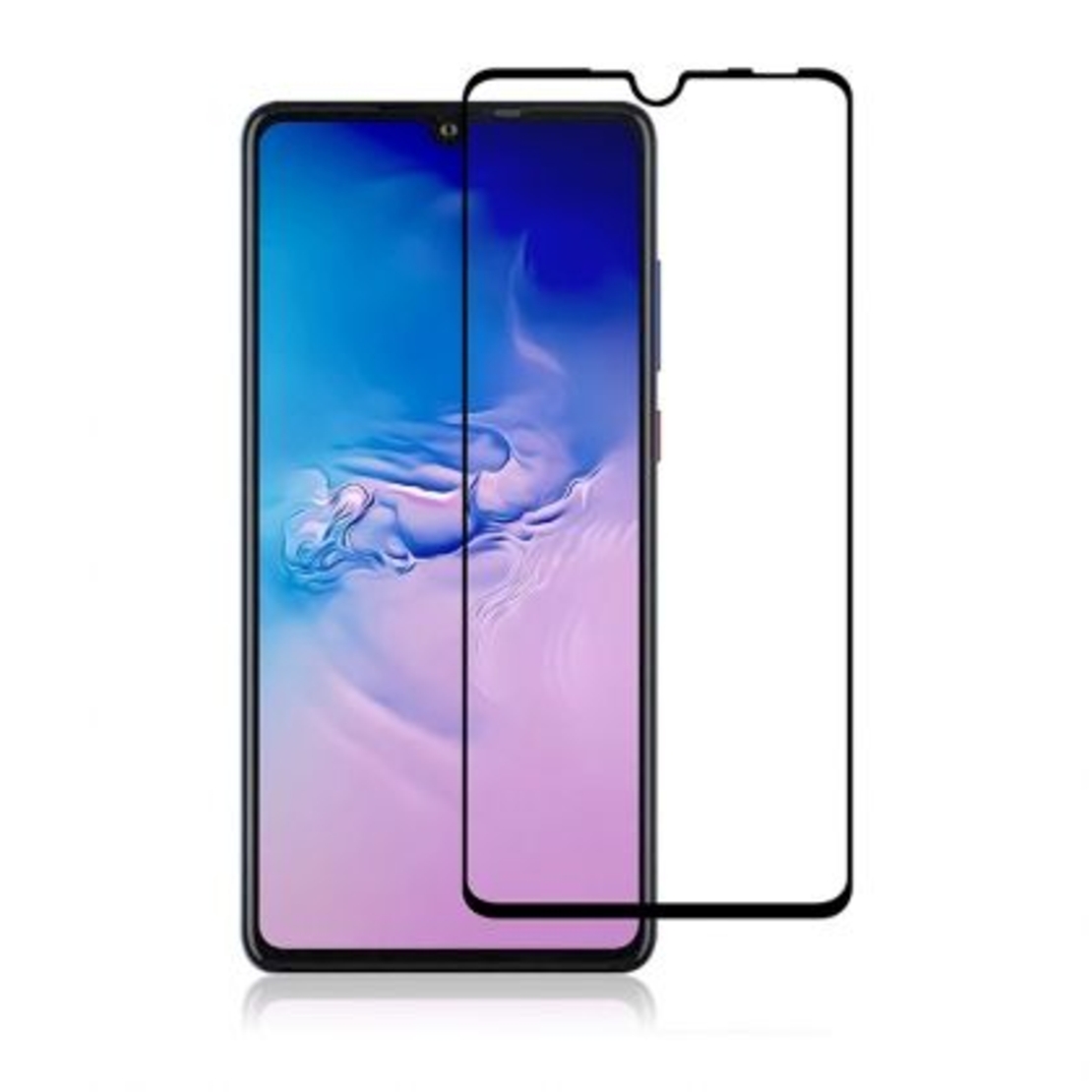 6D Стъклен протектор Full Glue Cover, за Huawei P30 Lite, Черен