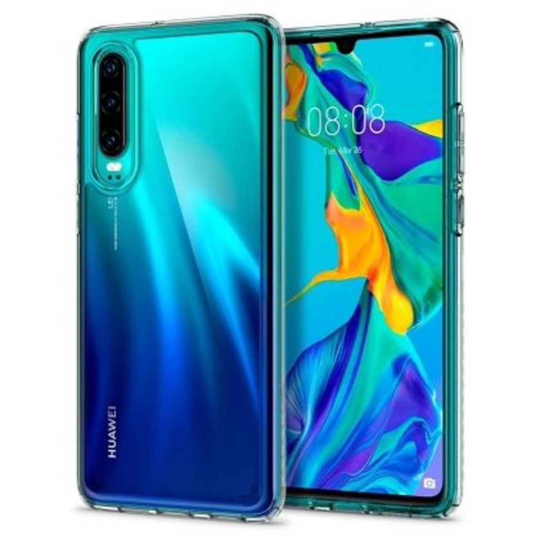 Anti Shock плътен силиконов гръб Perfect 2mm за Huawei P30, Прозрачен