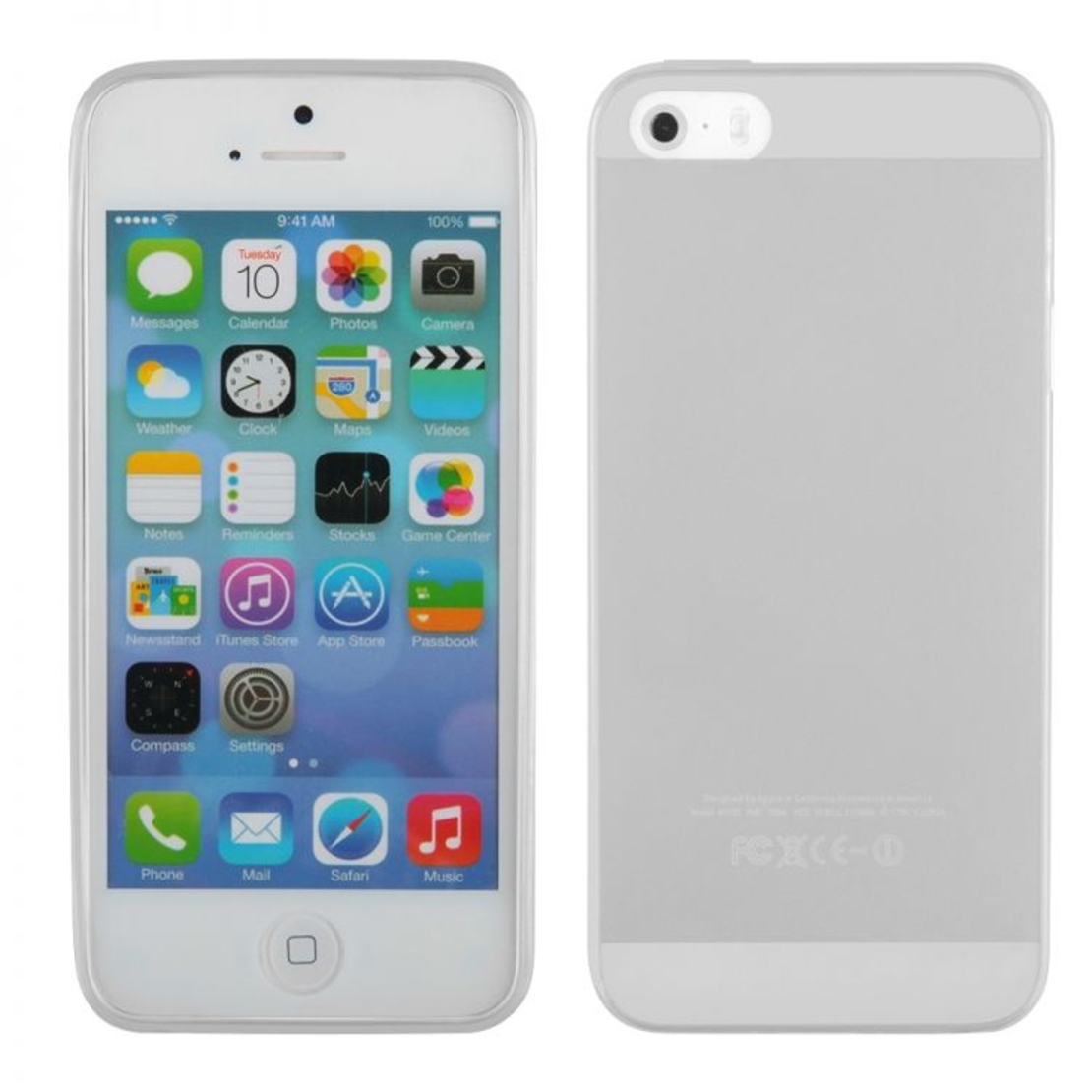 Ултра тънък силиконов гръб за IPhone 5/5S/SE, Прозрачен