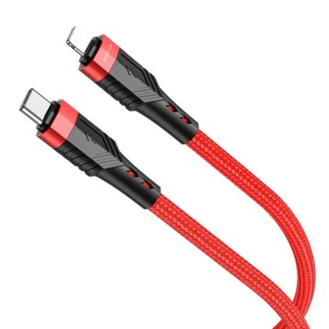 Кабел Borofone, BU35 Influence, Type C-Lightning, PD20W,Бързозареждащ, 1,2m., Червен
