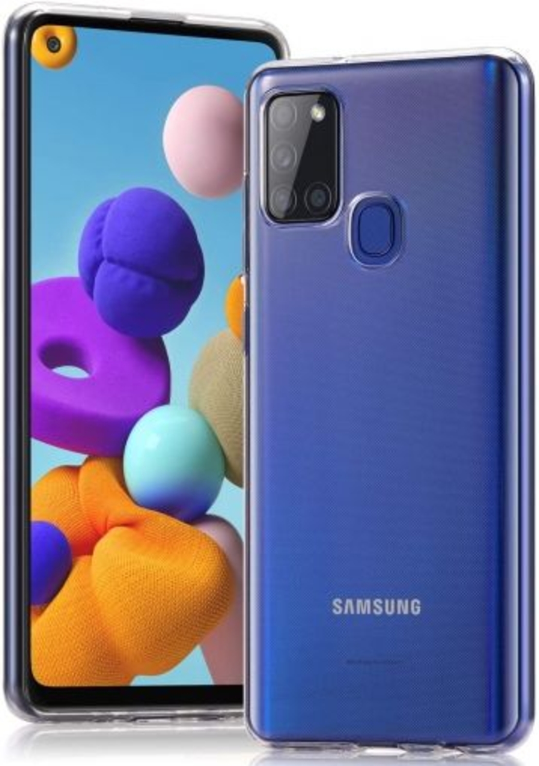 Anti Shock плътен силиконов гръб Perfect 2mm за Samsung A217 Galaxy A21S, Прозрачен