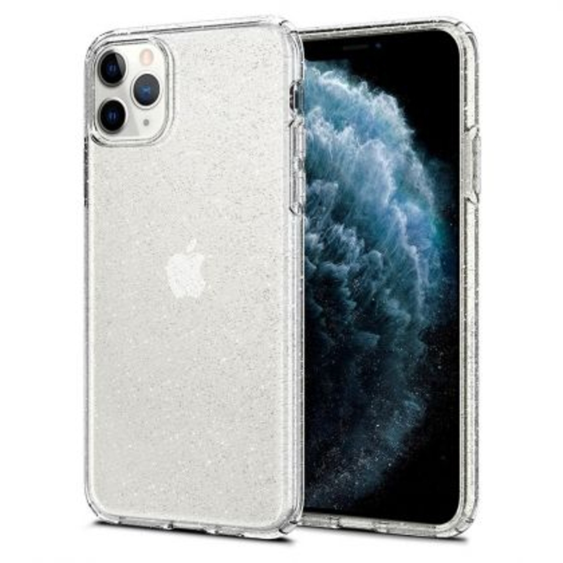Силиконов блестящ гръб Lily Crystal Glitter за IPhone 11 Pro, Прозрачен