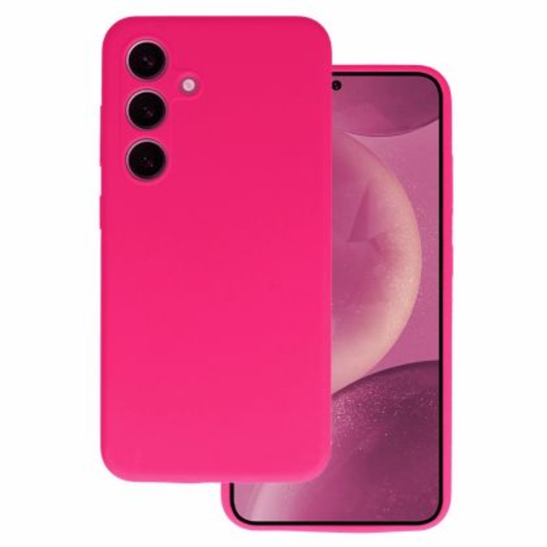 Кейс Silicone Lite за Samsung Galaxy A36 5G, Защита около камерата, Фуксия