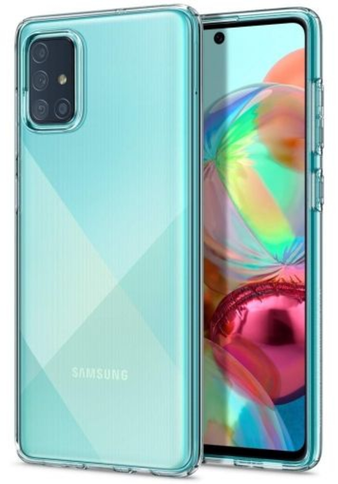 Anti Shock плътен силиконов гръб Perfect 2mm за Samsung A715 Galaxy A71, Прозрачен