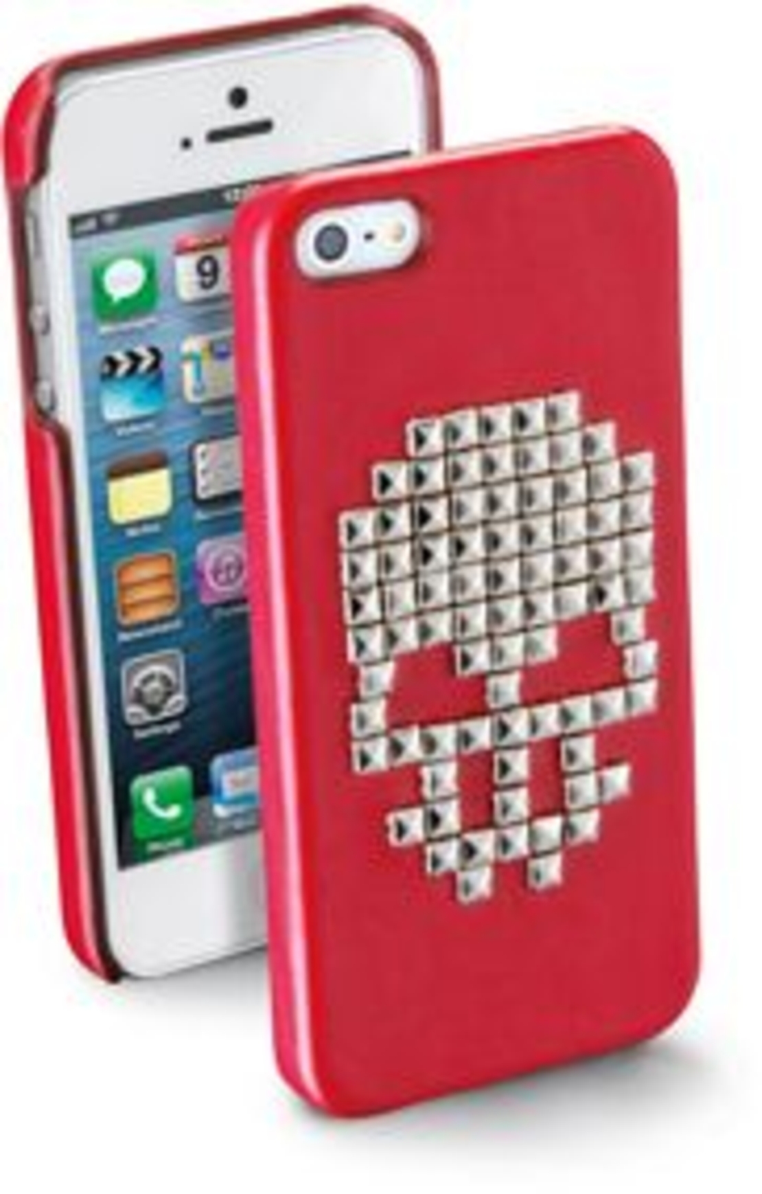 Луксозен кожен гръб с капси за IPhone 5S\SE