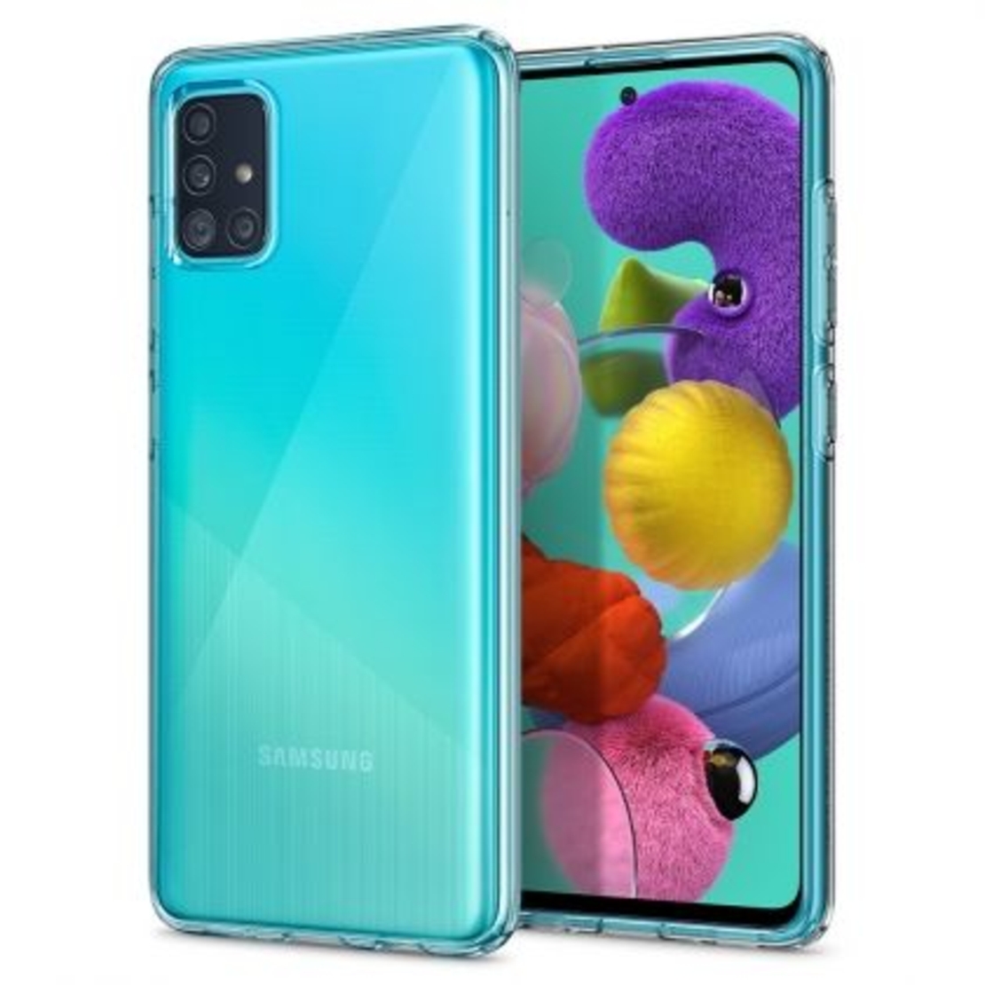 Anti Shock плътен силиконов гръб Perfect 2mm за Samsung A505 Galaxy A51, Прозрачен