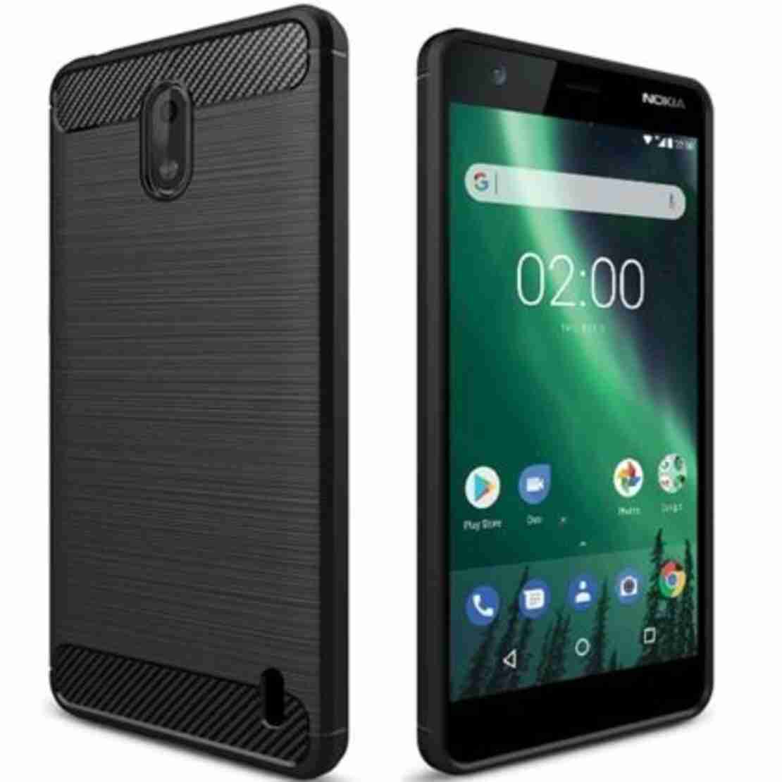 Anti Shock гръб Carbon за Nokia 1 Plus, Черен