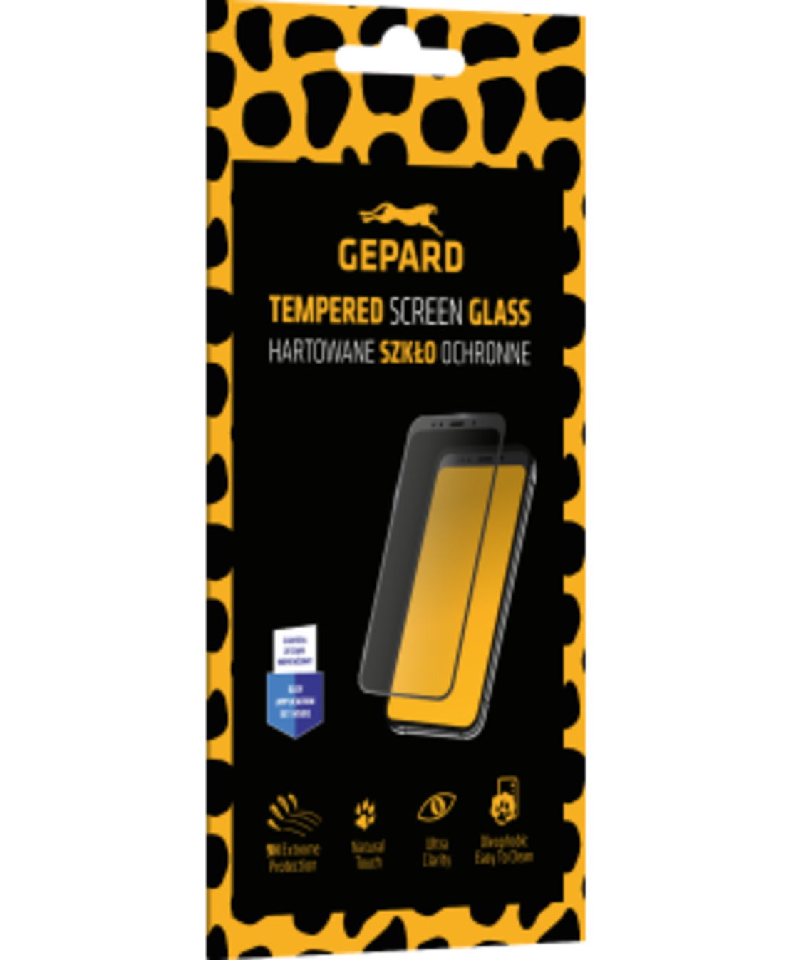 Стъклен протектор за IPhone 15 Plus Edge Full Glue Cover-Gepard, Черен