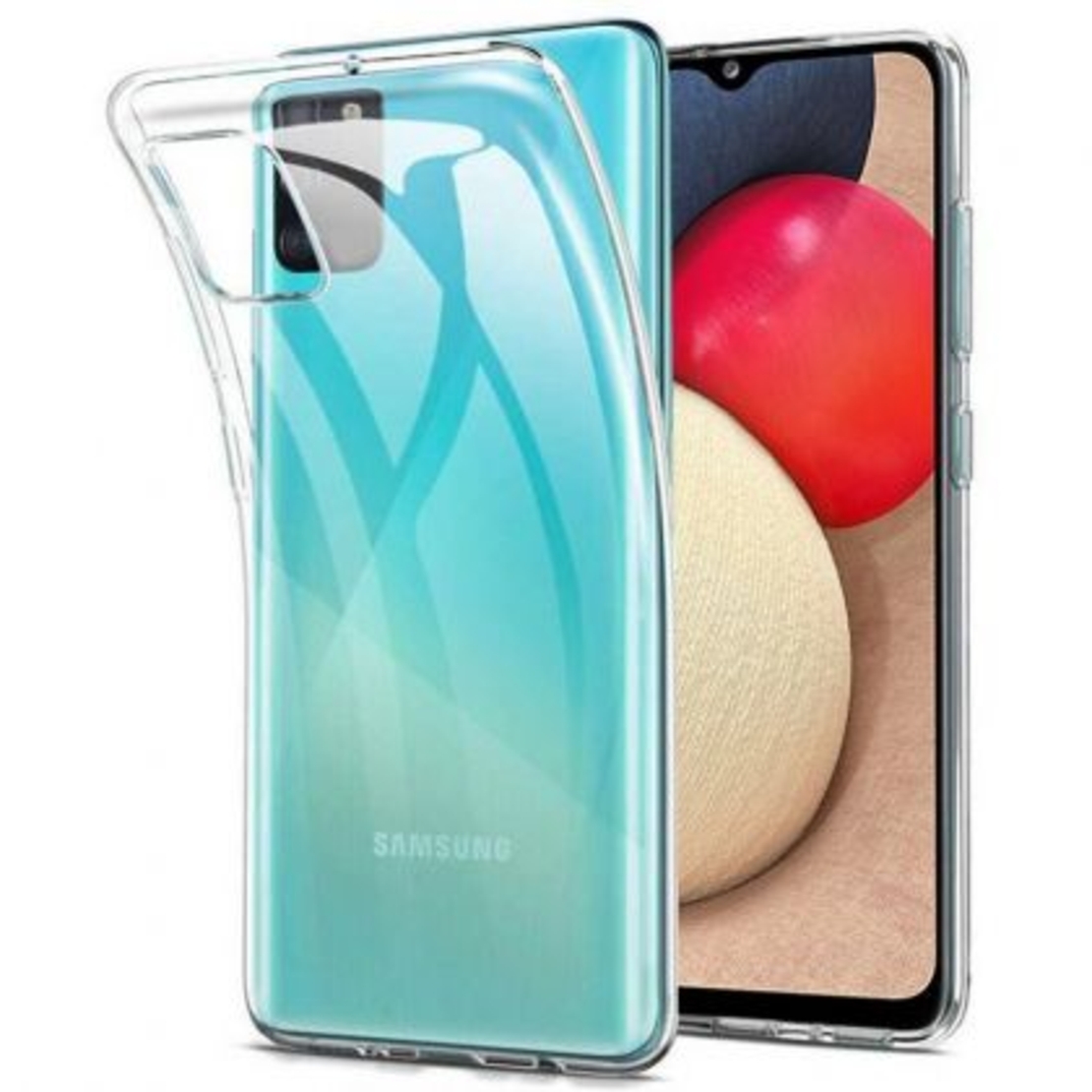 Ултра тънък силиконов гръб за Samsung A025 Galaxy A02S, Прозрачен