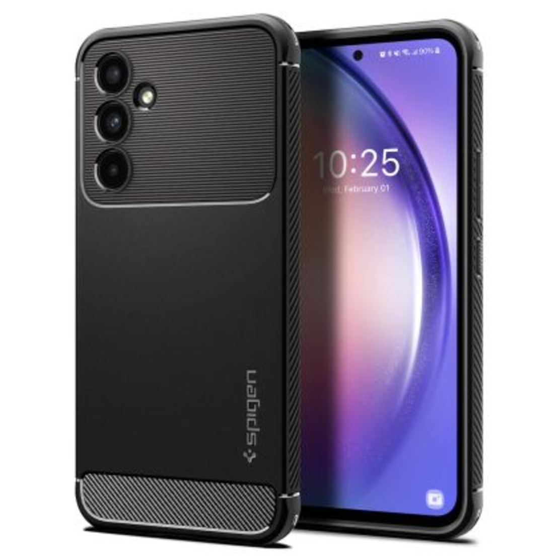Кейс Spigen, Rugged Armor, за Samsung Galaxy A54 5G (ACS05888), Черен Matt