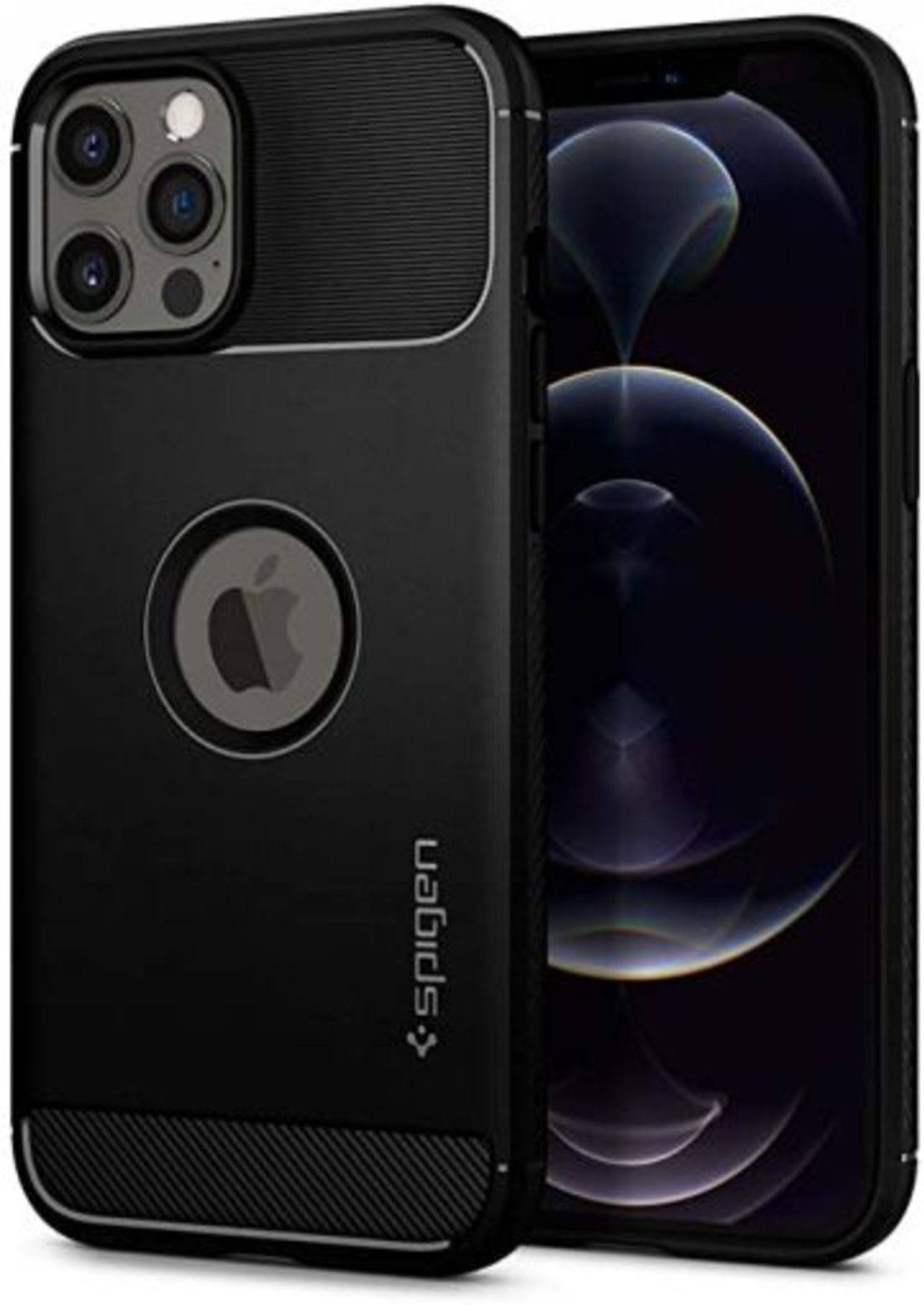 Кейс Spigen, Rugged Armor, за Iphone 12 Pro Max, Черен Matt