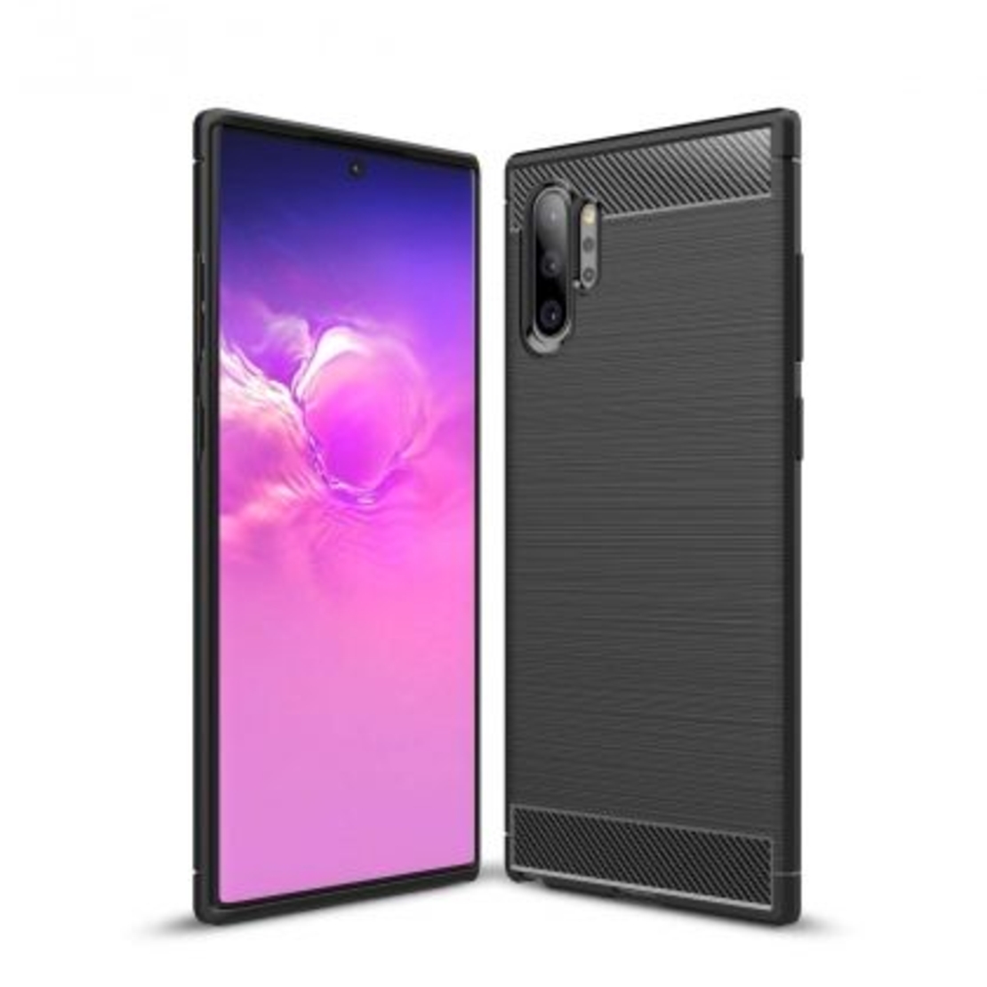 Anti Shock гръб Carbon за Samsung N975 Galaxy Note 10 Plus, Черен