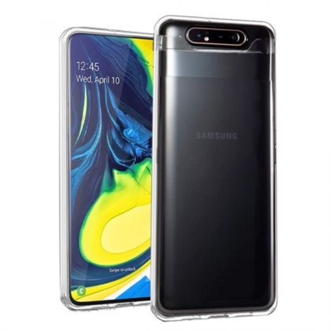 Ултра тънък силиконов гръб за Samsung A805 Galaxy A80, Прозрачен