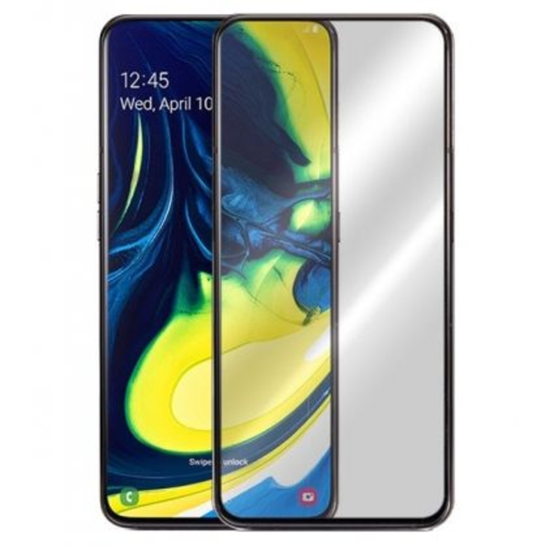 5D Стъклен протектор Smart Glass Gorilla, Full Cover за Samsung A805/A905 Galaxy A80/A90 , Черен