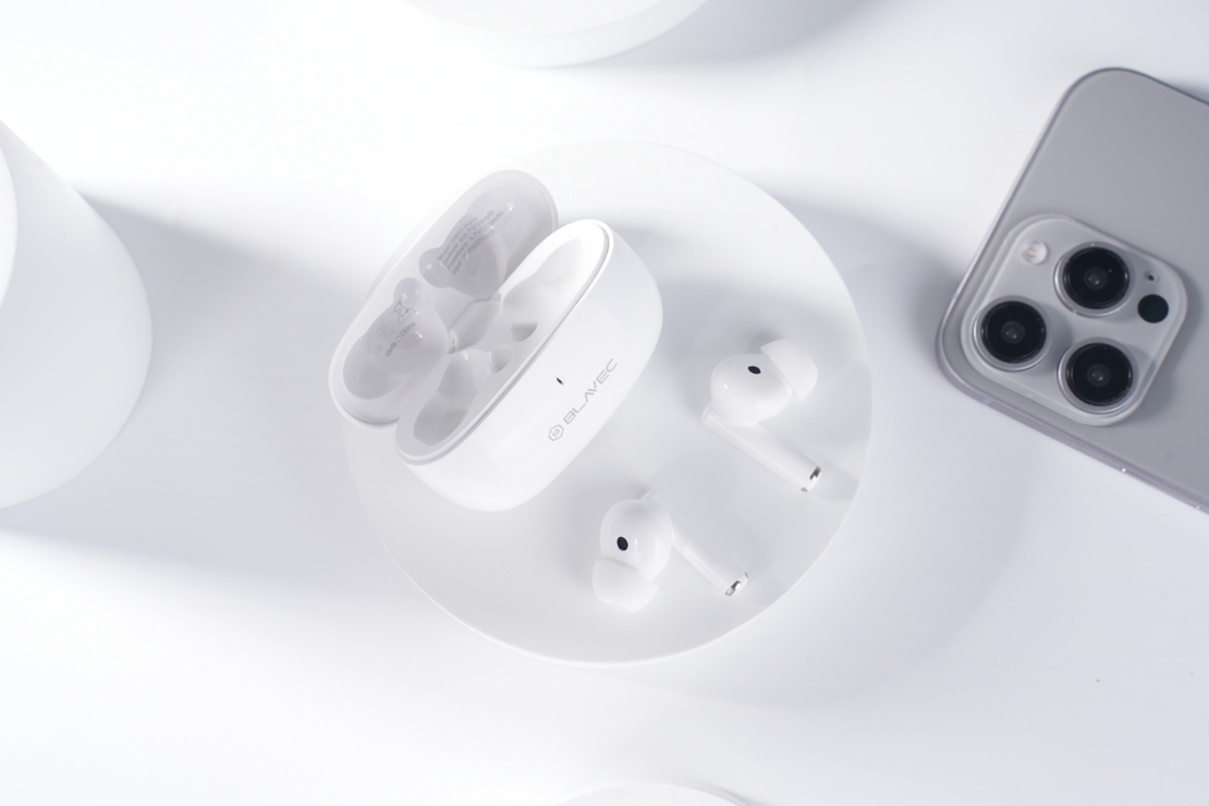 Безжични слушалки Blavec Bluetooth TWS Earphones BW-01 Pure, Бели