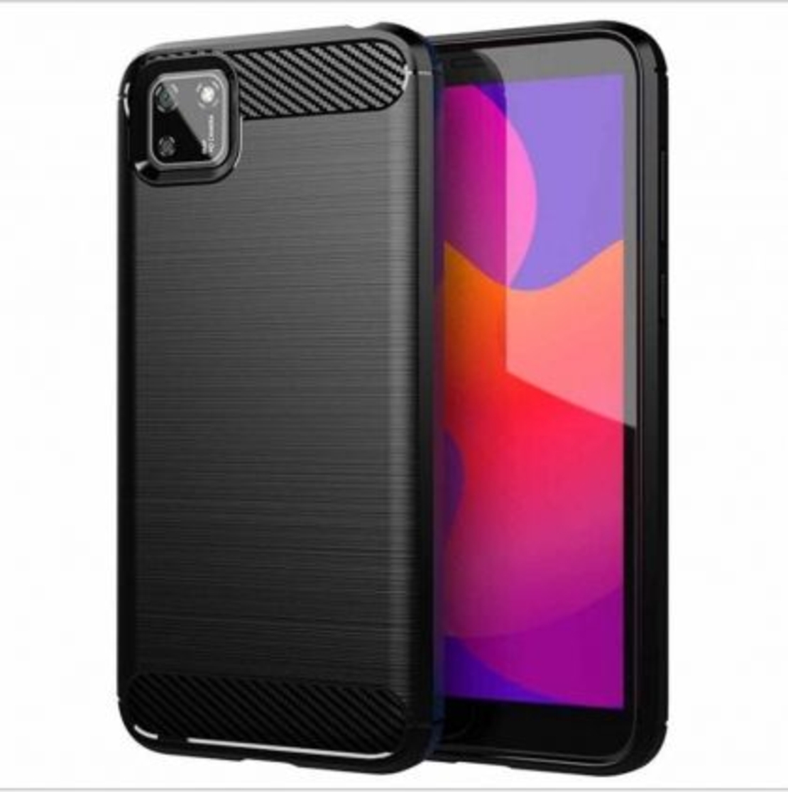 Anti Shock гръб Carbon за Huawei Y5p, Черен