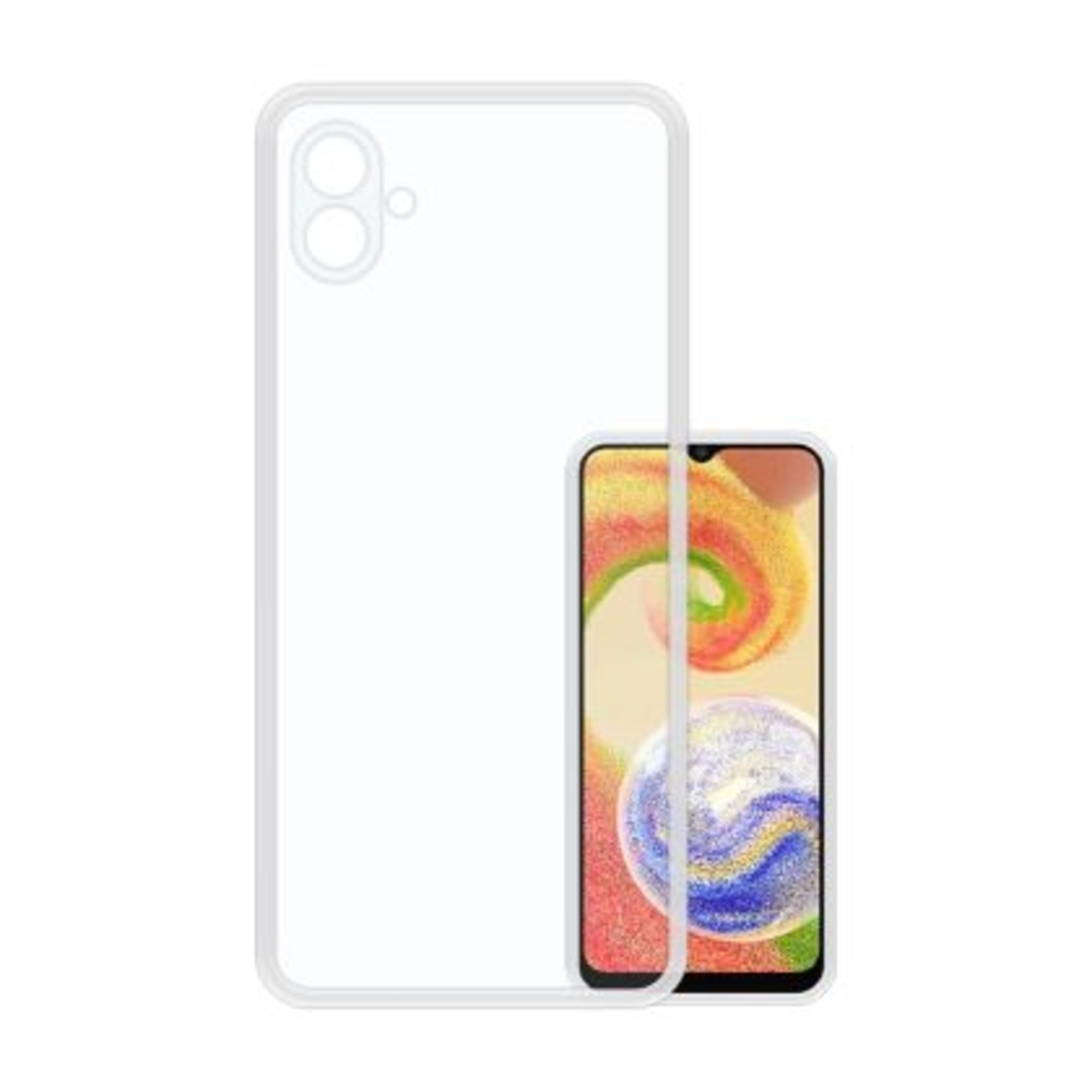 Плътен силиконов гръб Perfect 1mm за Samsung Galaxy A05, Защита около камерите, Прозрачен