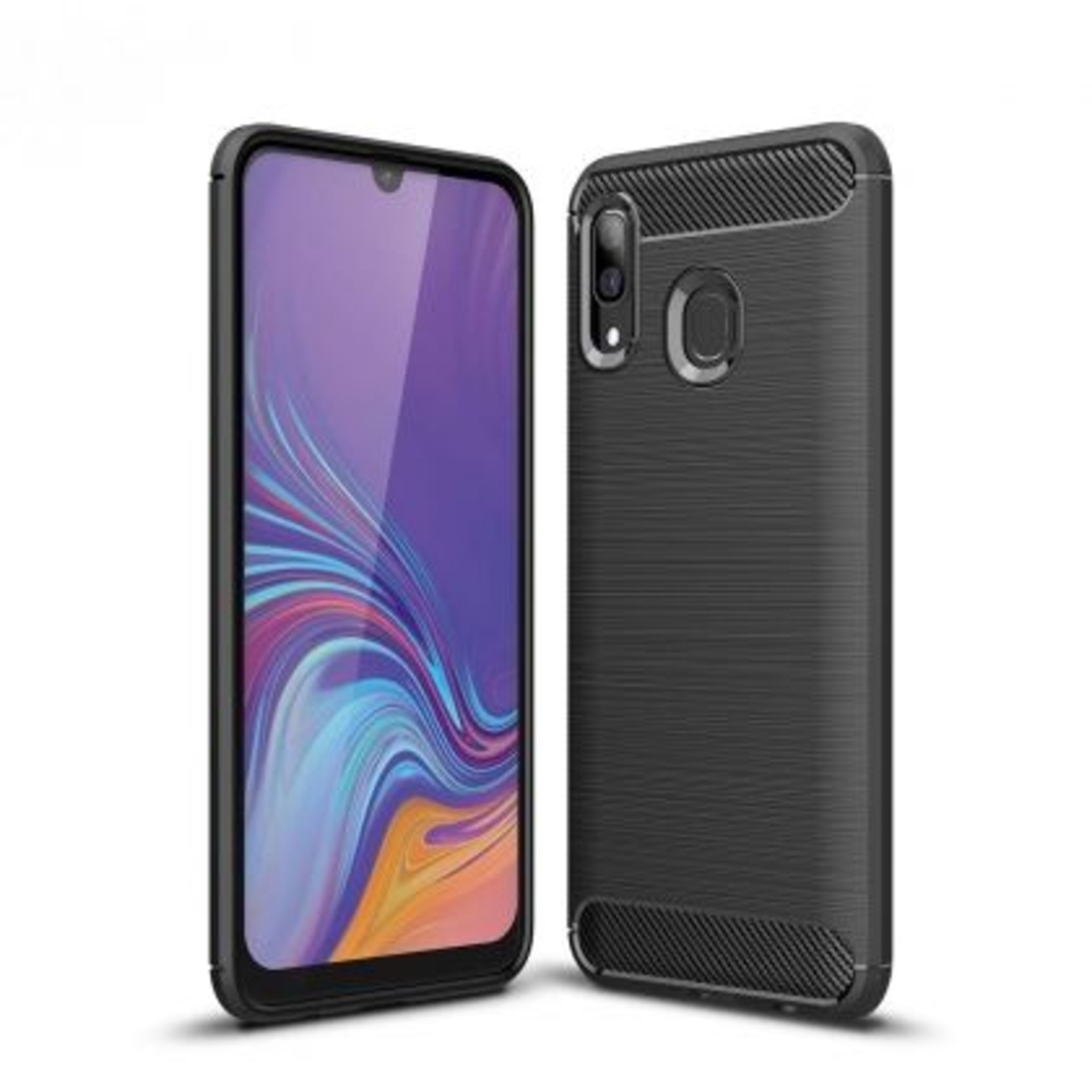 Anti Shock гръб Carbon за Samsung A405 Galaxy A40, Черен