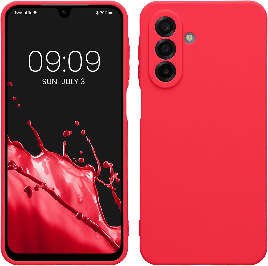 Кейс Silicone Lite за Samsung Galaxy A17, Защита около камерата, Малина