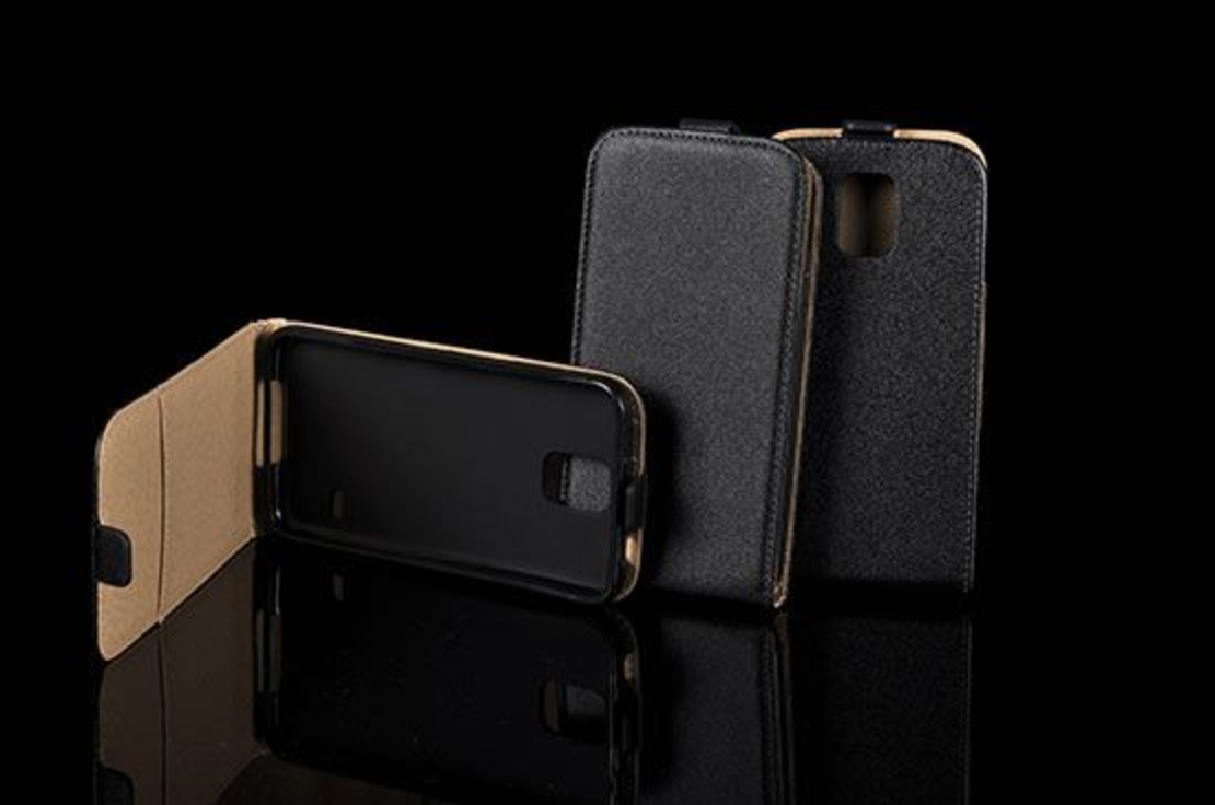 Кожен Flip Neo калъф за Samsung Galaxy G800F S5 mini