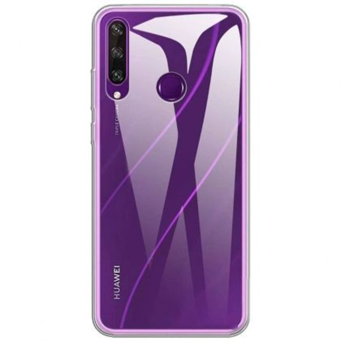 Плътен силиконов гръб Perfect 2mm за Huawei Y6P, Прозрачен