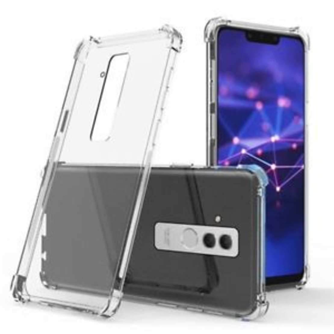 Anti Shock силиконов гръб за Huawei Mate 20 Lite, Прозрачен