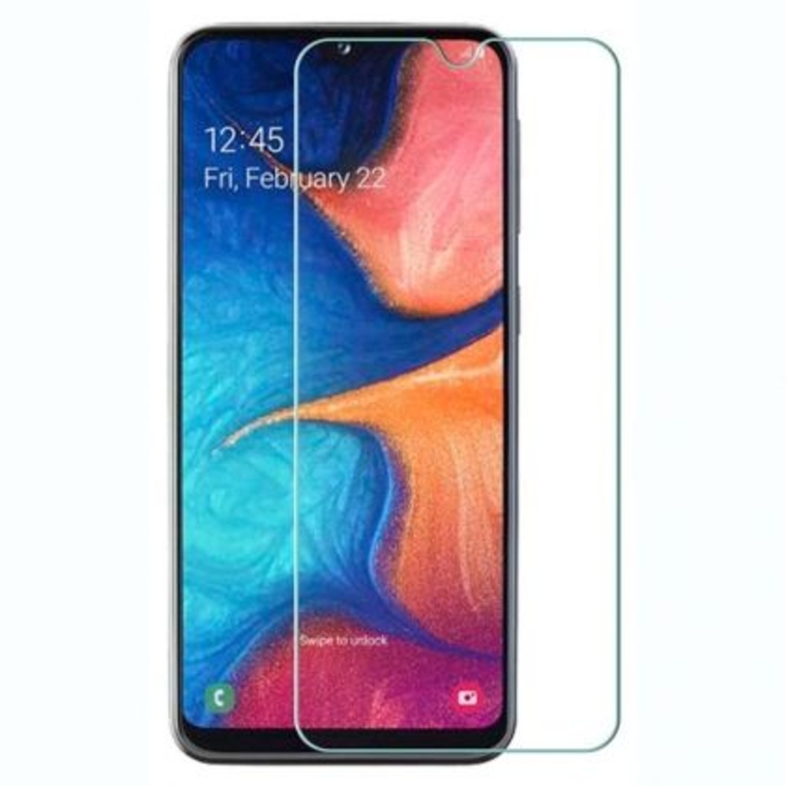 Стъклен скрийн протектор, Tempered Glass за Samsung A202 Galaxy A20e, Прозрачен