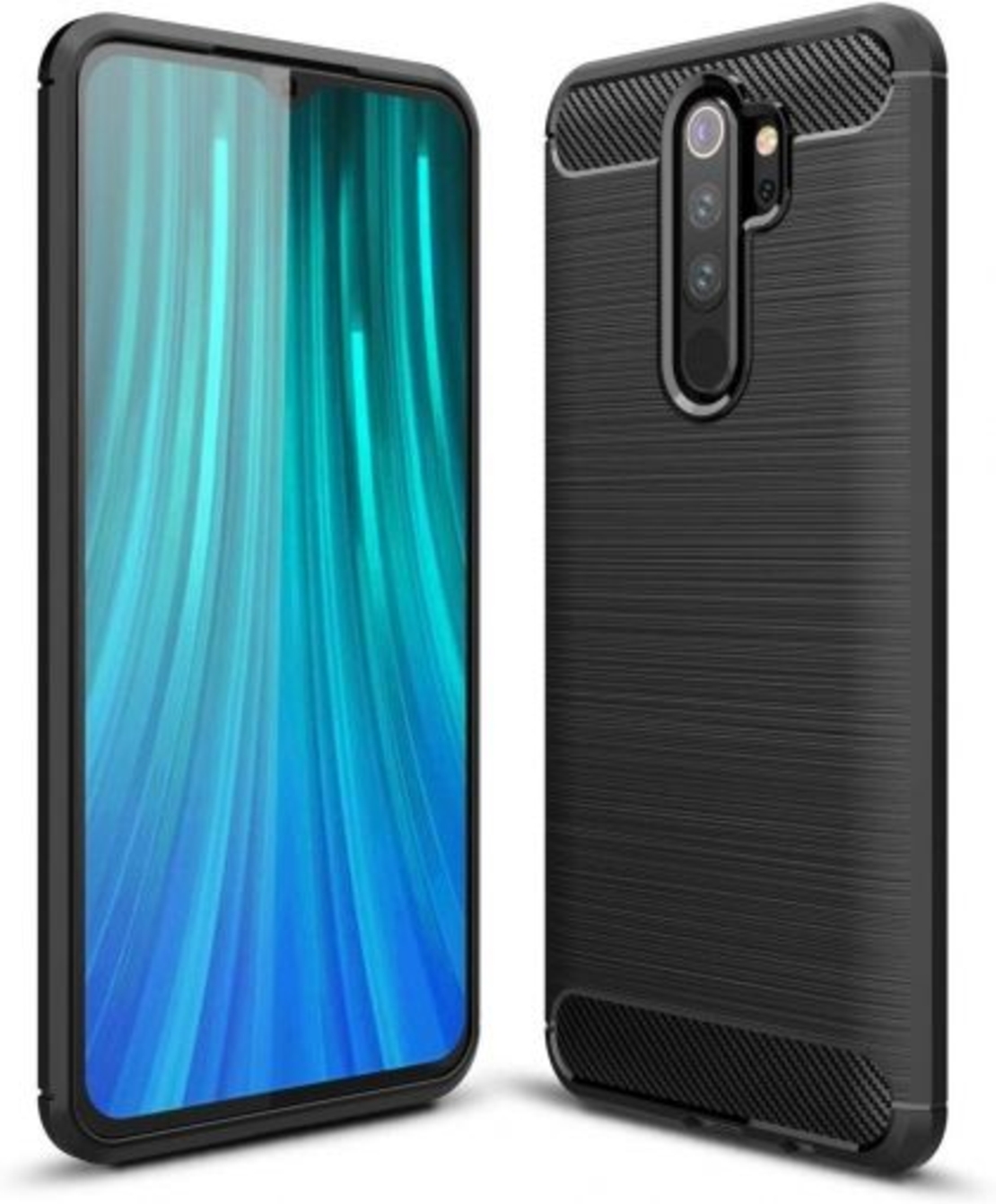 Anti Shock гръб Carbon за Xiaomi Redmi Note 8 Pro, Черен