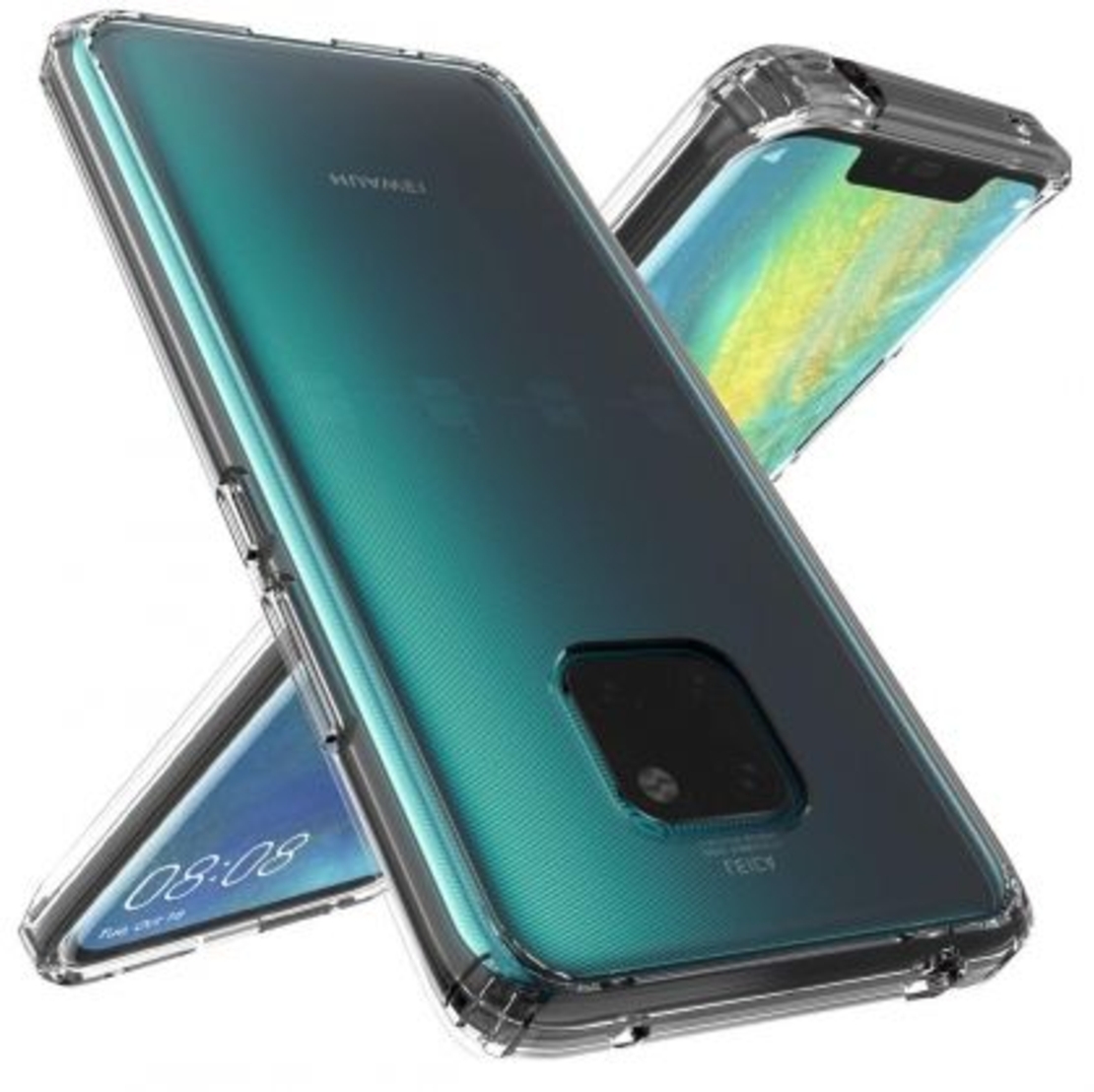 Anti Shock силиконов гръб за Huawei Mate 20 Pro, Прозрачен