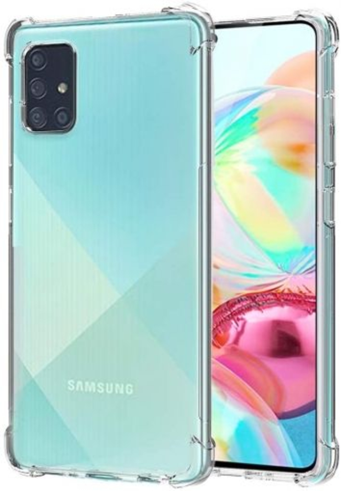 Anti Shock силиконов гръб за Samsung A715 Galaxy A71, Прозрачен
