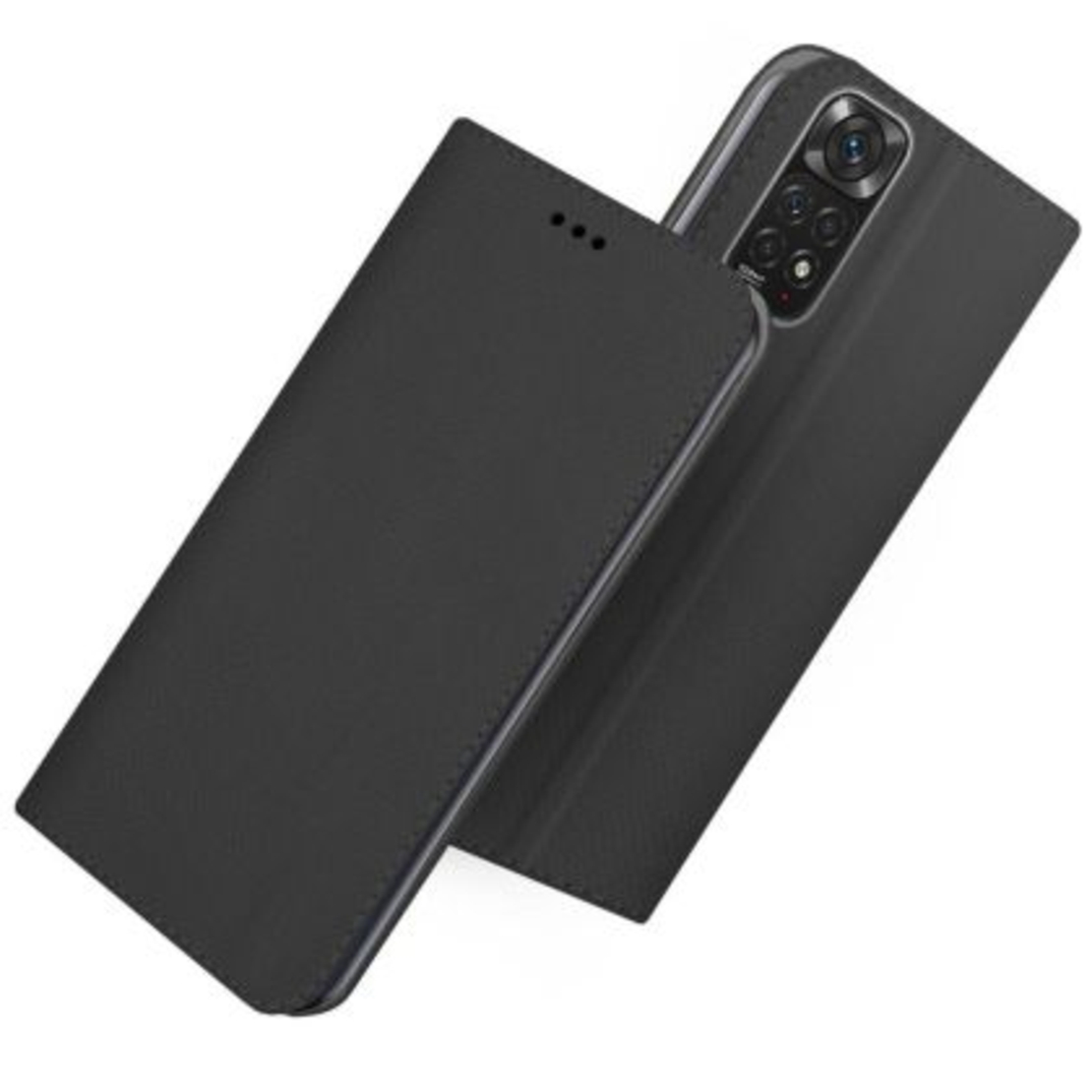 Калъф Flip Book Smart Magnet за Xiaomi Redmi Note 11/Note 11S, Черен