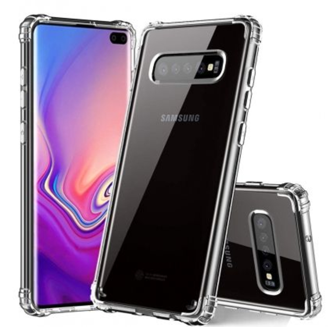 Anti Shock силиконов гръб за Samsung G975 Galaxy S10 Plus, Прозрачен